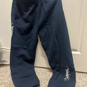 Supreme Navy Sweatpants